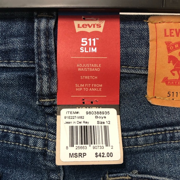 Levi’s 511 Slim Fit Youth Boys Jeans - Picture 5 of 16